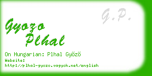 gyozo plhal business card